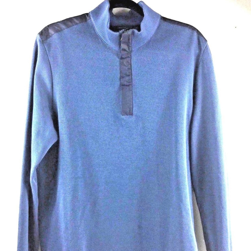 Hugo Boss 1/4 Zip BLue Pullover Black Label XL